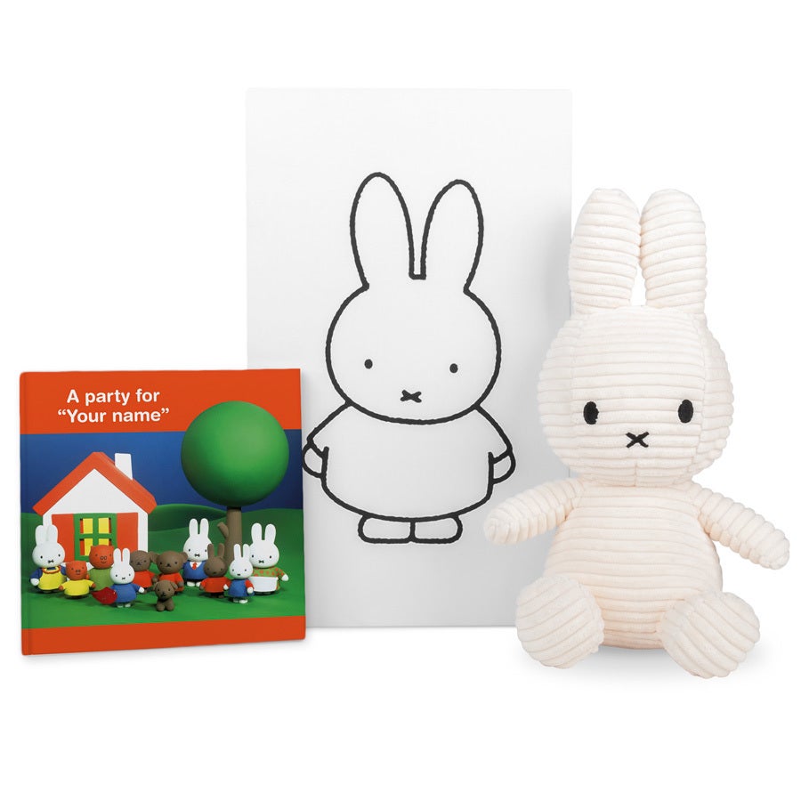 Personalised Miffy gift set - Miffy toy & book Personalised Miffy gift set - Miffy toy & book