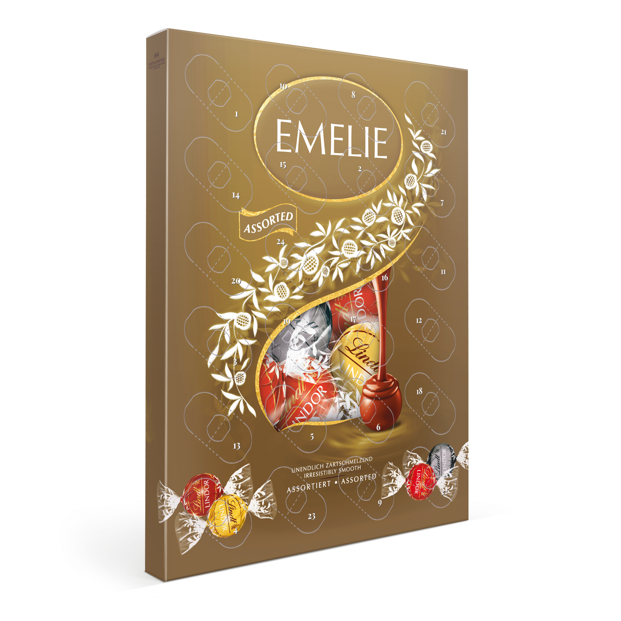 Personlig Lindt Lindor Assorti Mix adventskalender