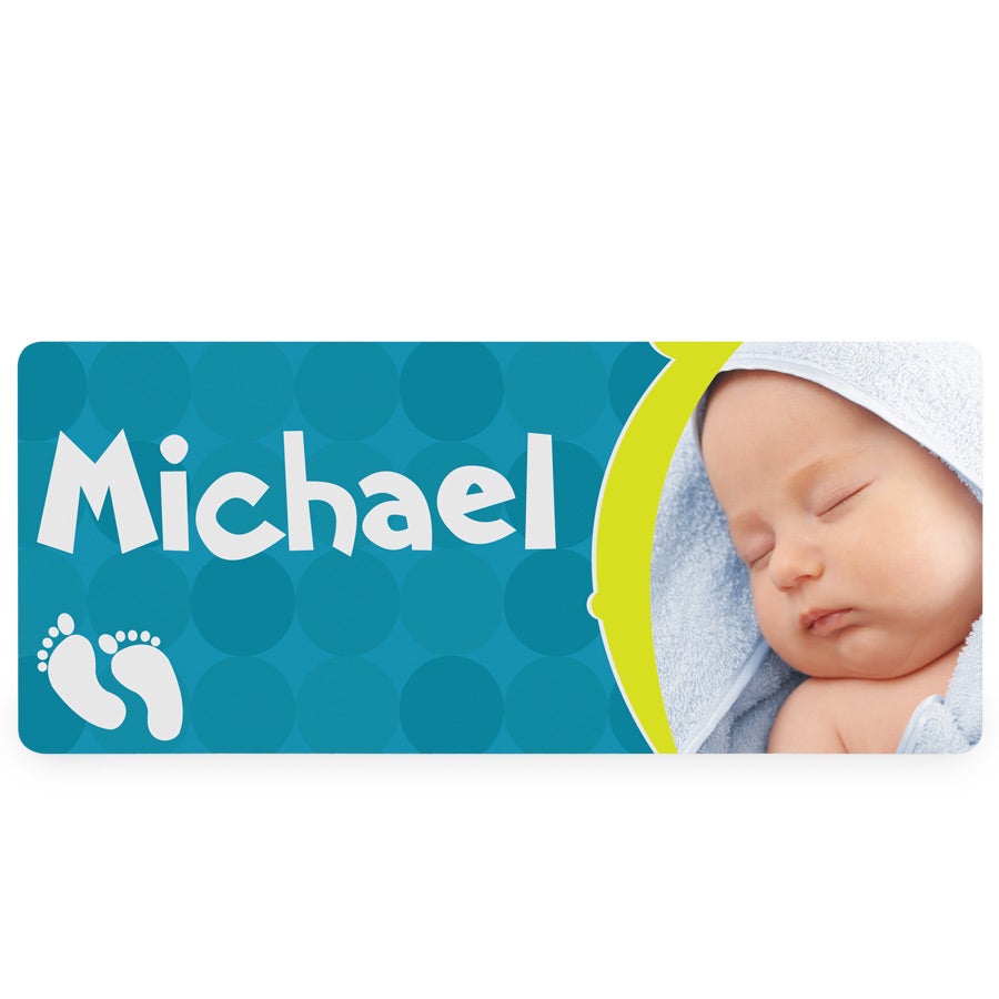 Baby name plaque