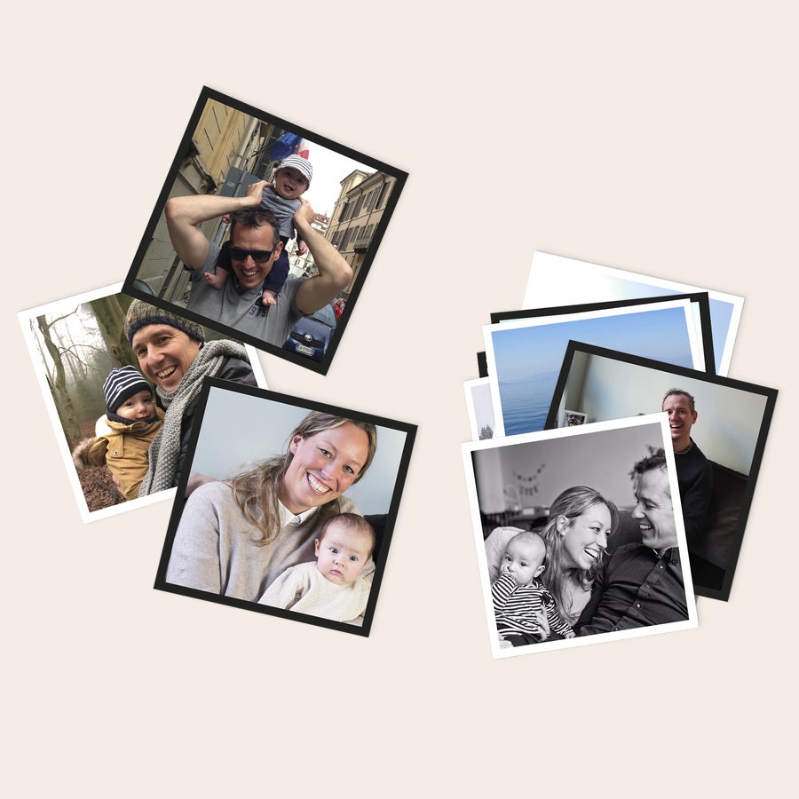 Osobní tisk fotografií Tisknutelné čtvercové fotografie s vašimi nejkrásnějšími vzpomínkami.