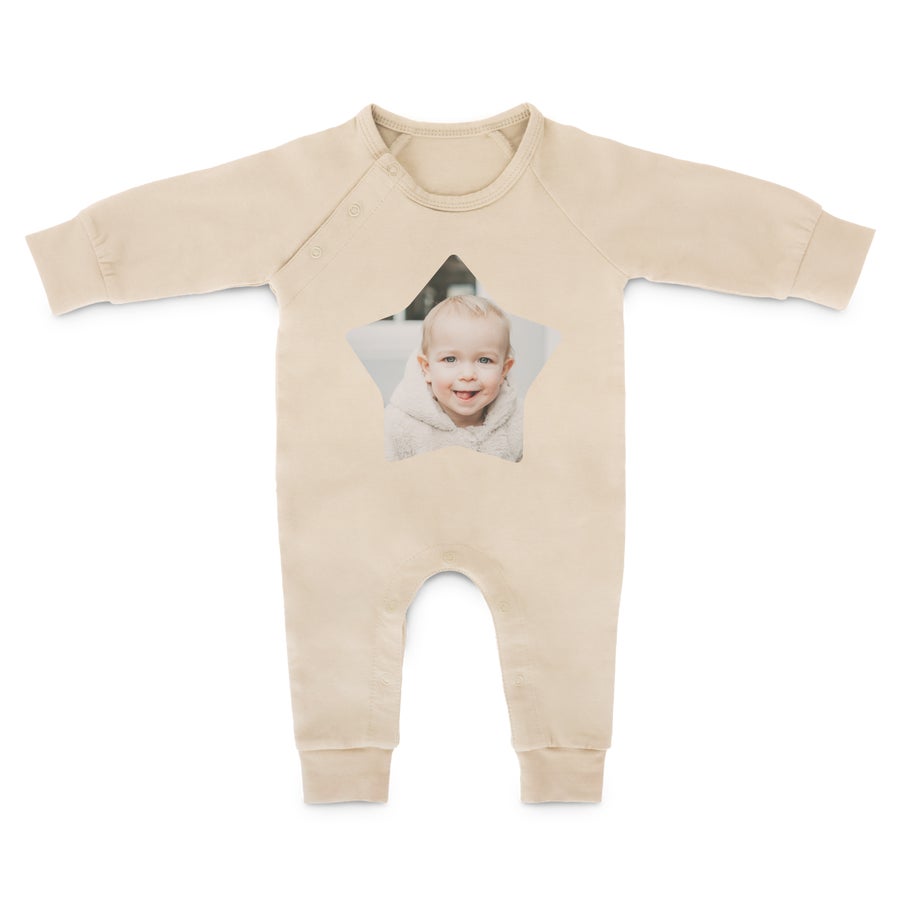 Baby jumpsuit met naam en foto Baby jumpsuit met naam en foto