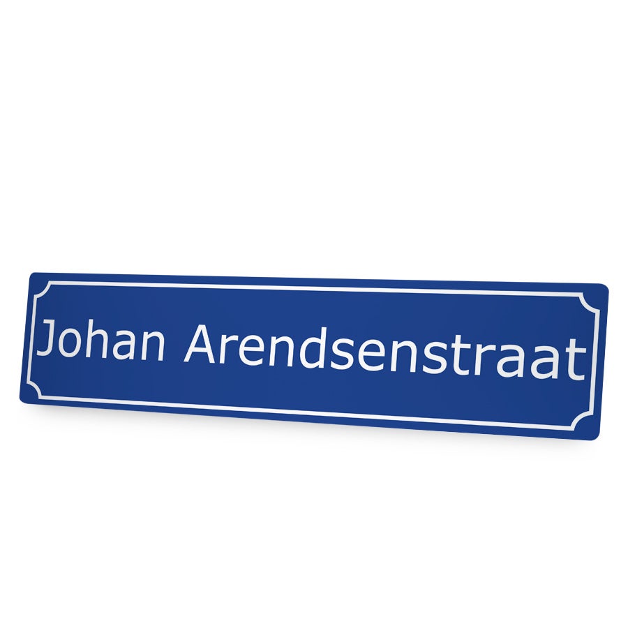 Straatnaambord met eigen tekst