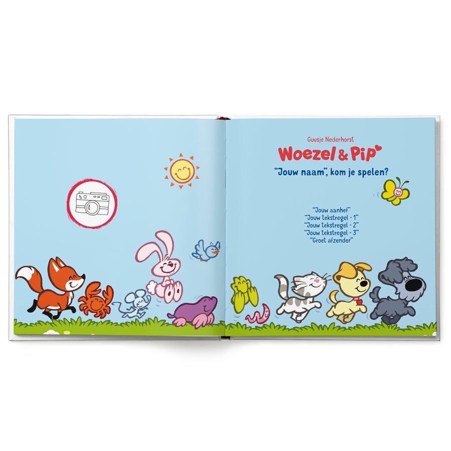 Flapjesboek Woezel & Pip Verstoppertje personaliseren