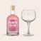 Spersonalizowany różowy gin Spersonalizowany różowy gin