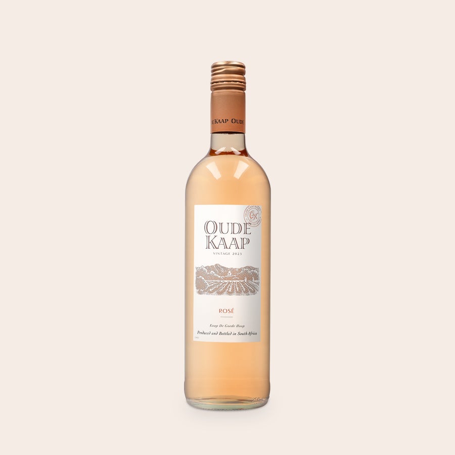 Personalised Wine - Oude Kaap - Rosé Oude Kaap rosé wine bottle with a personalized custom made label for a lovely surprise