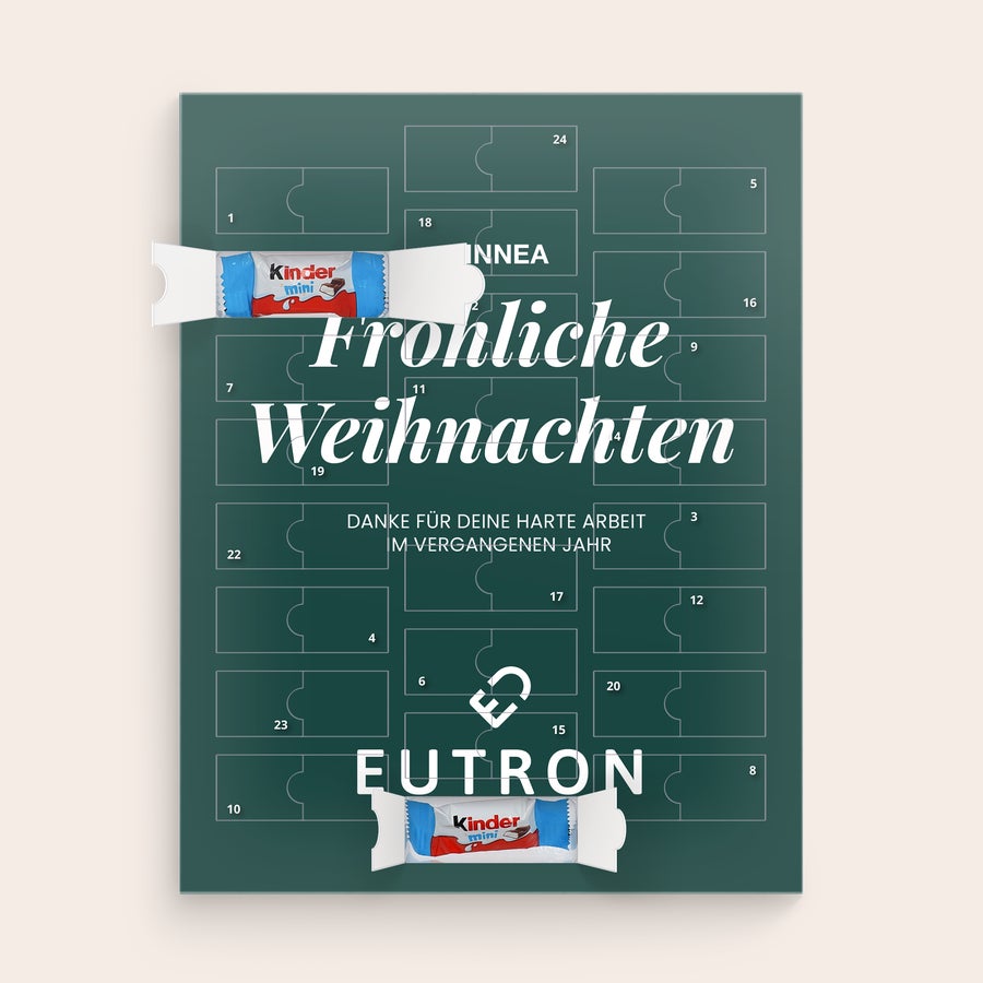 kinderschokolade adventskalender Personalisierter Mini-Schoko-Adventskalender für Kinder, bedruckt mit