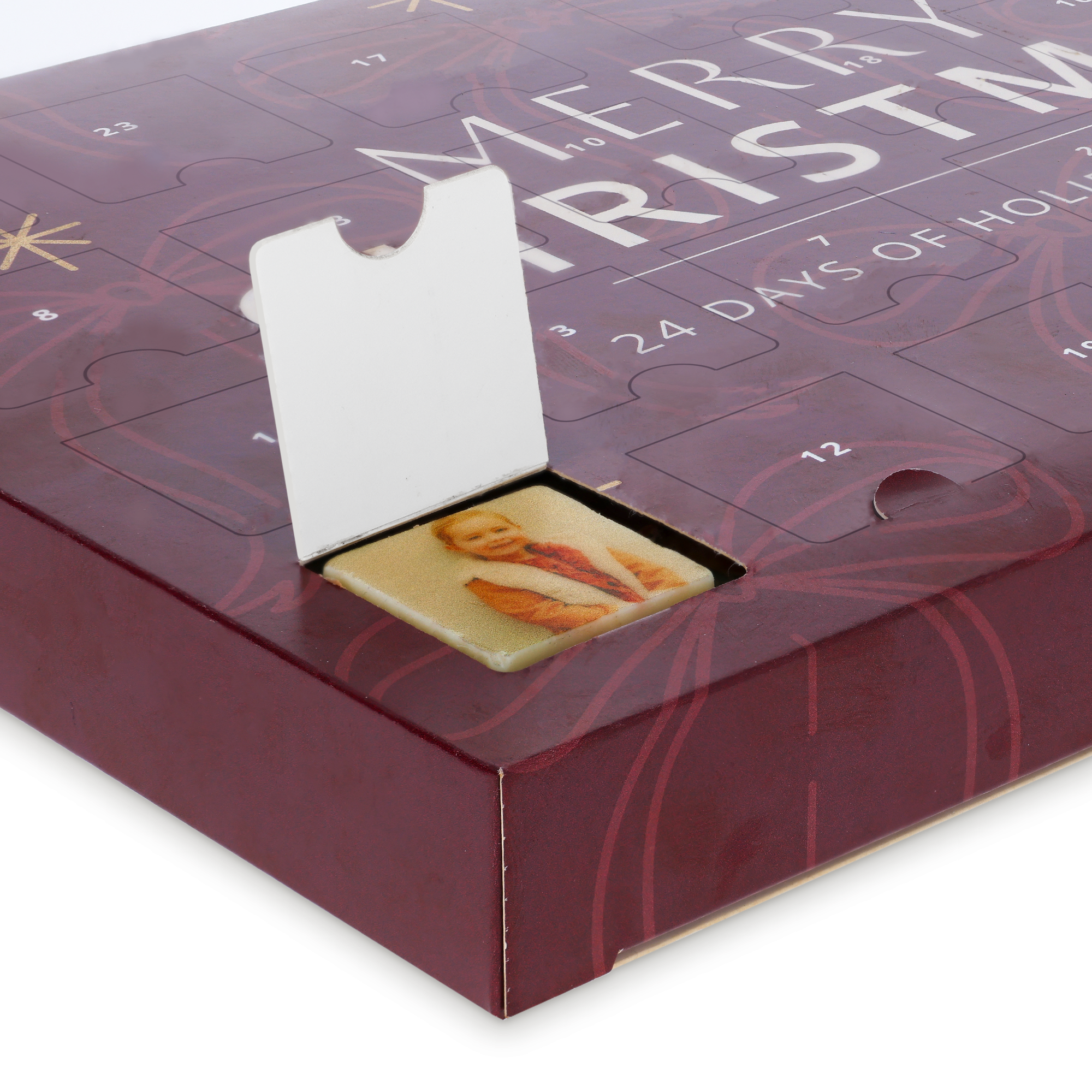 Calendar de Advent personalizat - Ciocolată cu fotografie
