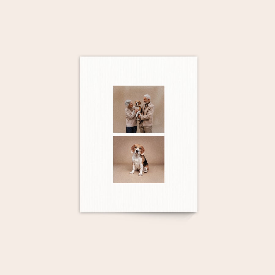 Foto su Legno Pannello con foto sul legno personalizzato con immagine di beagle stampata a colori