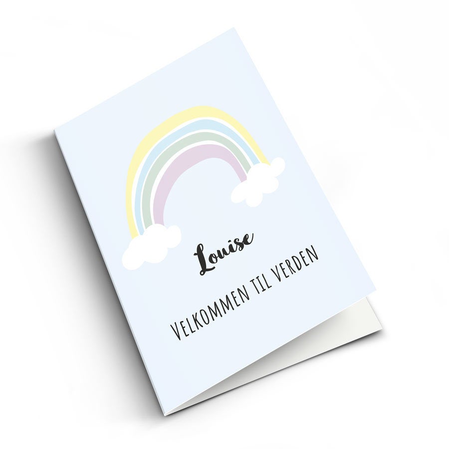 Personligt babykort - XL - Lodret format