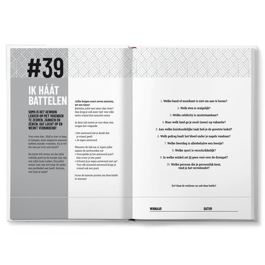 Het Battle boek voor vrienden personaliseren Het Battle boek voor vrienden personaliseren
