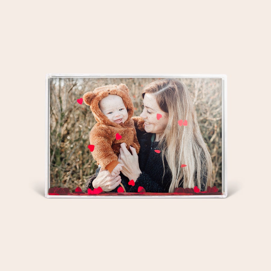 Personalised snow globe picture frame Personalised snow globe picture frame