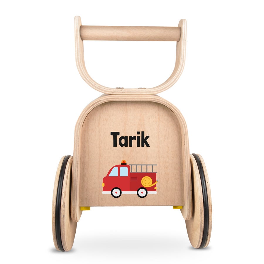 Voiture porteur enfant avec nom - en bois