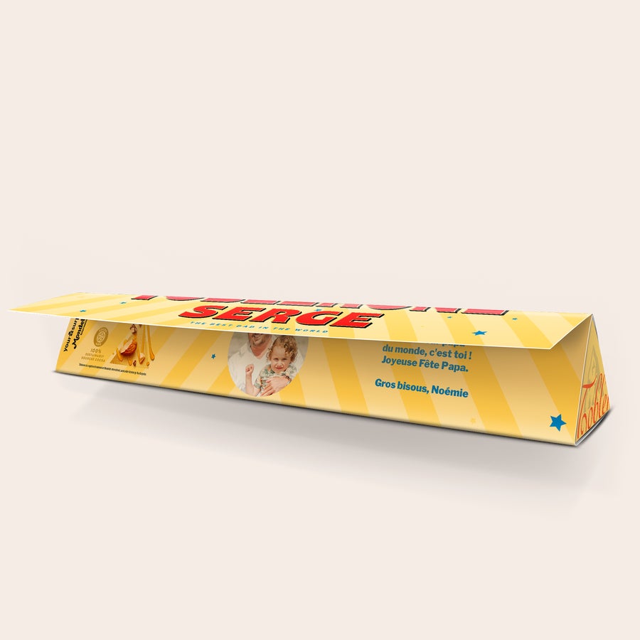 Toblerone personnalisé - Fête des Pères Toblerone personnalisé - Fête des Pères