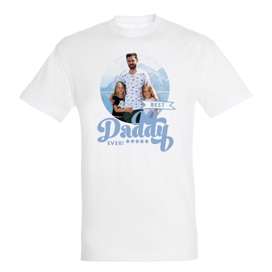 Personalised t-shirt - Father's Day - White - XL