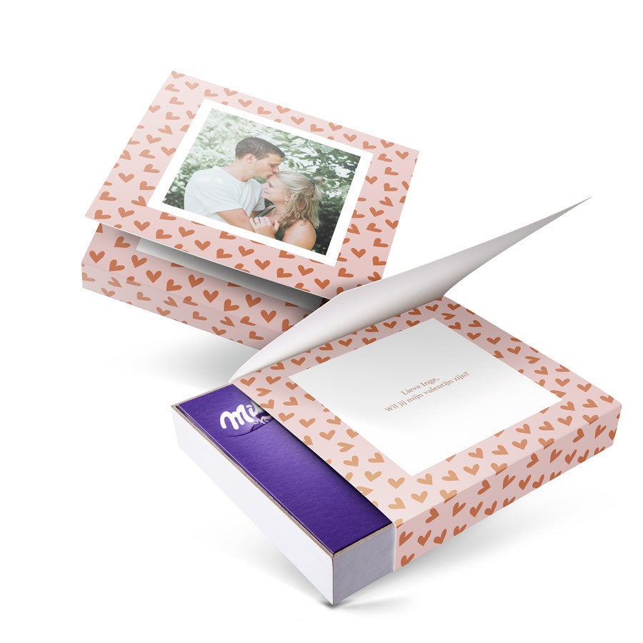 Milka giftbox bedrukken - Valentijn - 220 gram