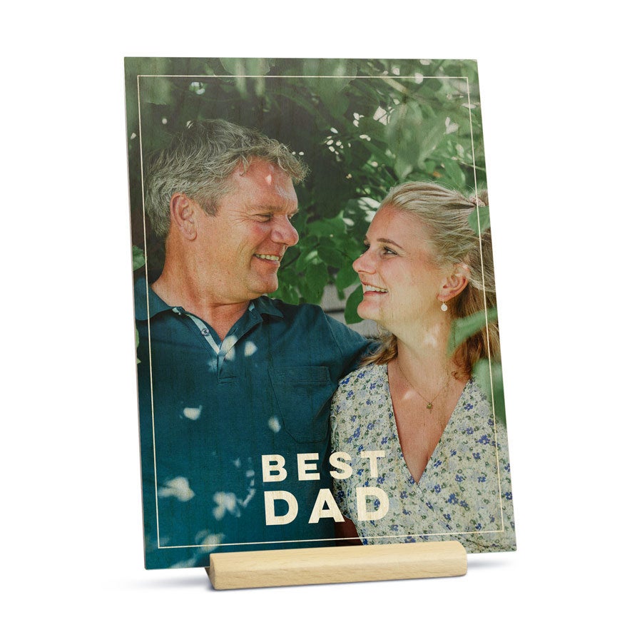 Wooden Father's Day card