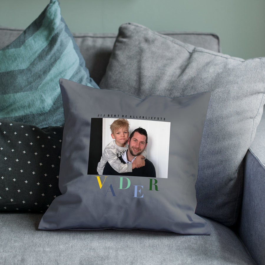 Vaderdag kussen bedrukken Vaderdag kussen bedrukken