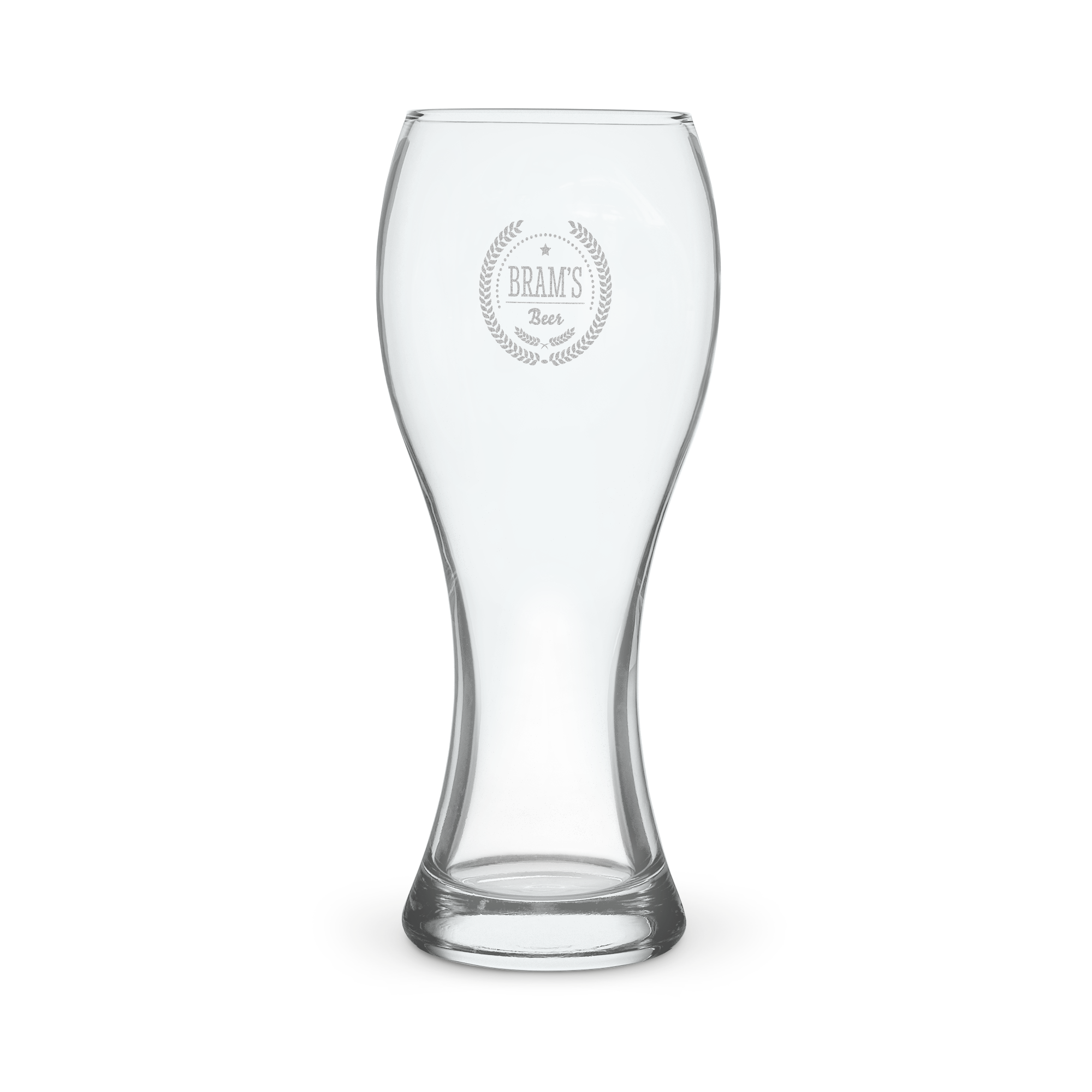 Weizen bierglas graveren