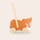 Houten loopwagen met naam Houten loopwagen met naam