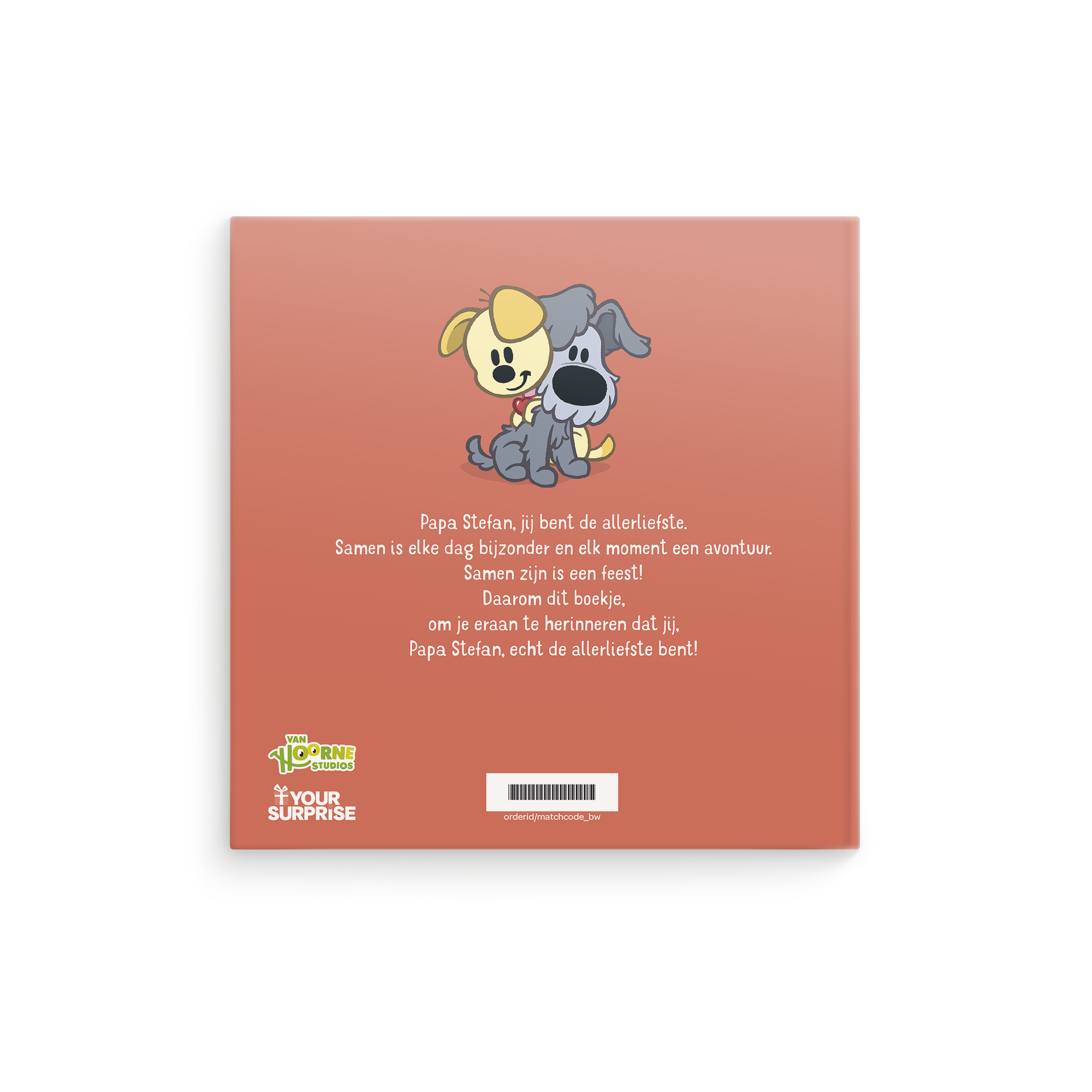 Boek met naam en foto Woezel & Pip Jij bent de allerliefste papa (Hardcover) gepersonaliseerd met eigen naam en leuke boodschap.