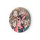 Wandklok - Rond Medium (hardboard)