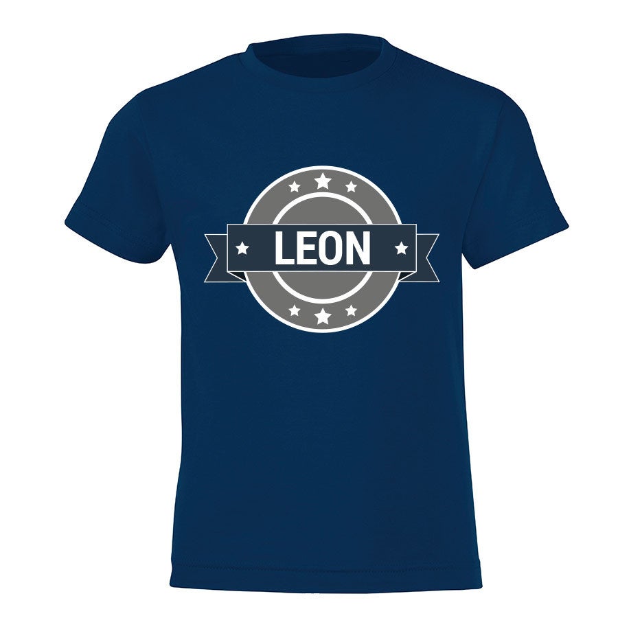Personalised T-shirt - Children - Navy - 92