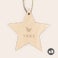 Engraved wooden Christmas star decoration Engraved wooden Christmas star decoration