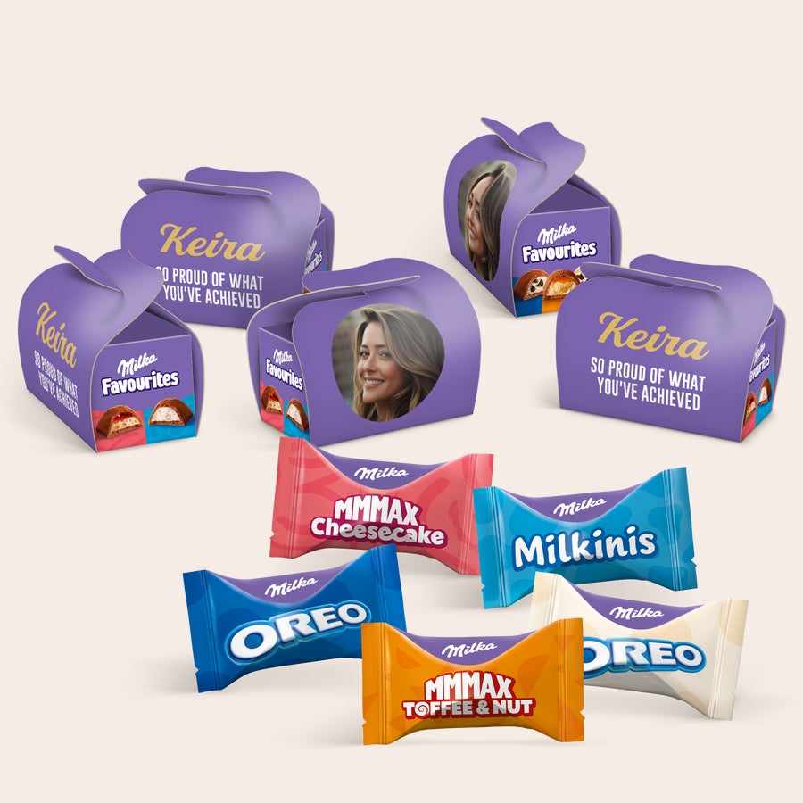Milka favourites multipack favours - personalised Milka favourites multipack favours - personalised