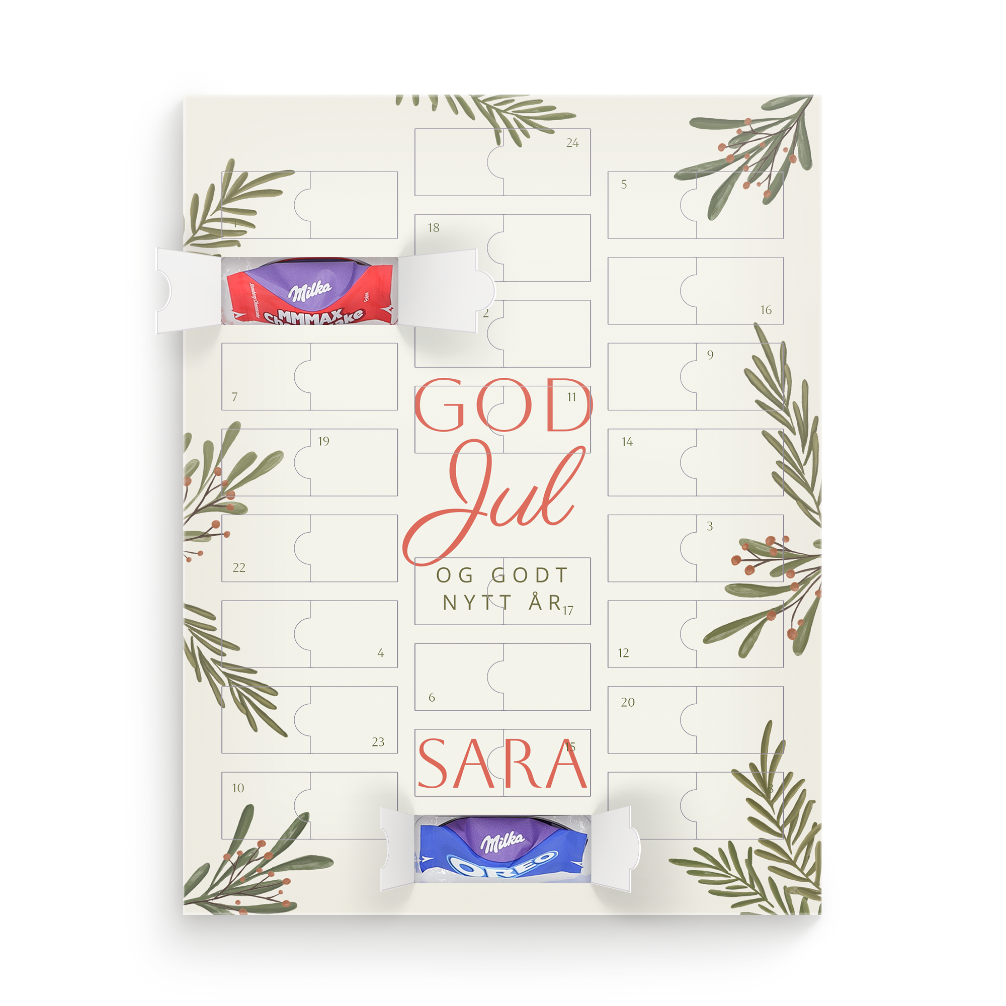 Adventskalender med bilde - Milka Favourites