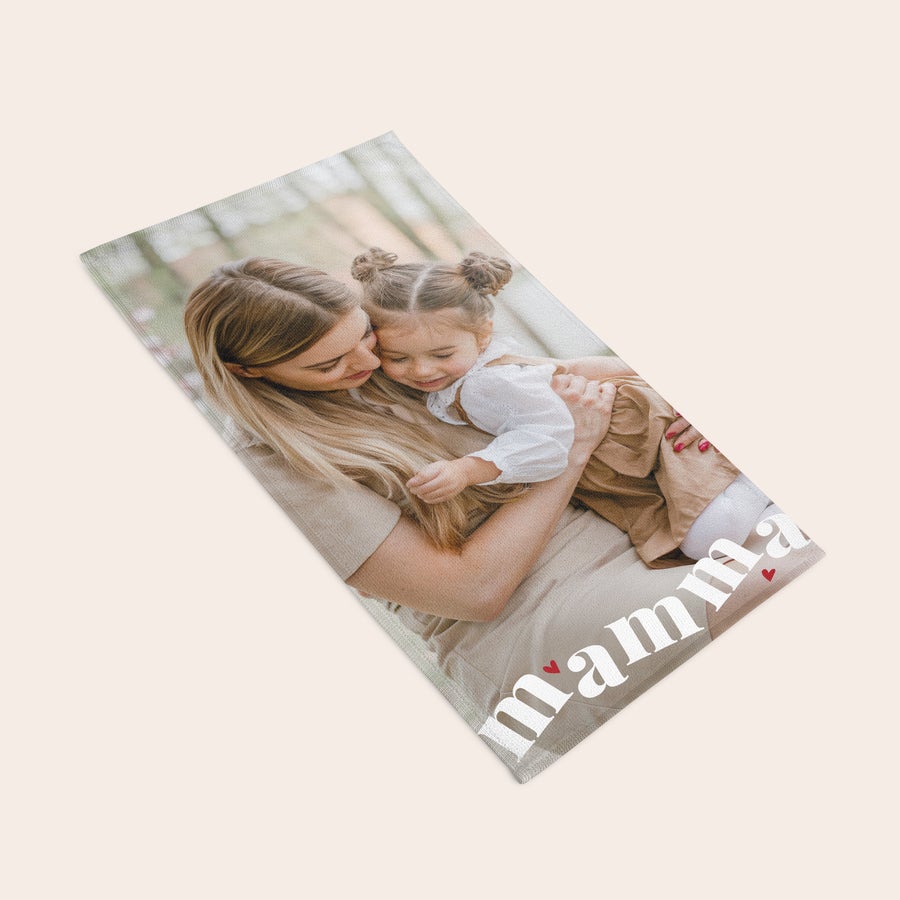 Handduk med heltryck Handduk med heltryck