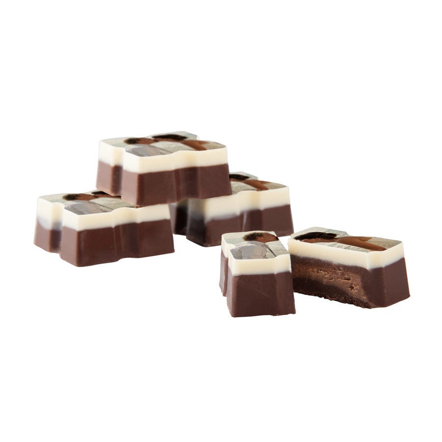 Chocolade pralines bedrukken - Vierkant (15 stuks)