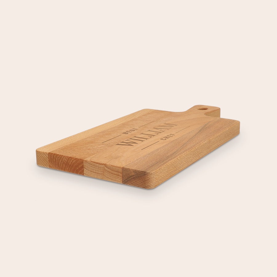 Personalised wooden serving platter Personalised wooden serving platter
