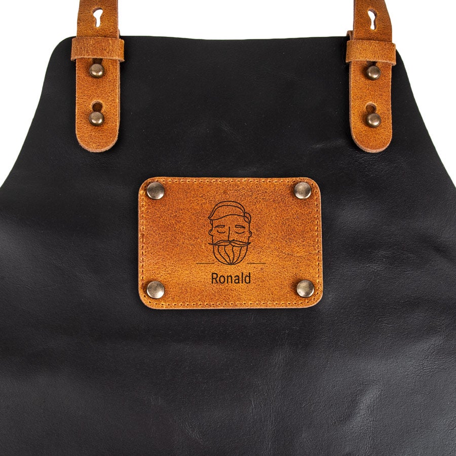 Leather apron with name Leather apron with name