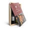 Vin gaveæaske med personlig etikette og trækasse - Maison de la Surprise (rød/hvid/rosé)