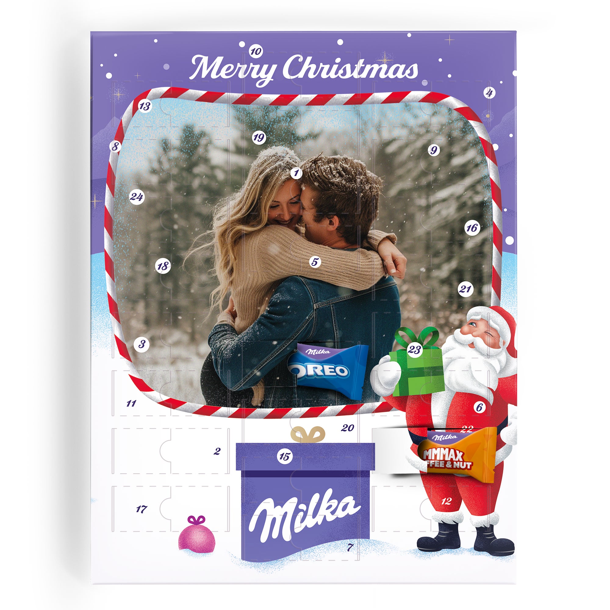 Adventtikalenteri - Milka Favorites -merkki