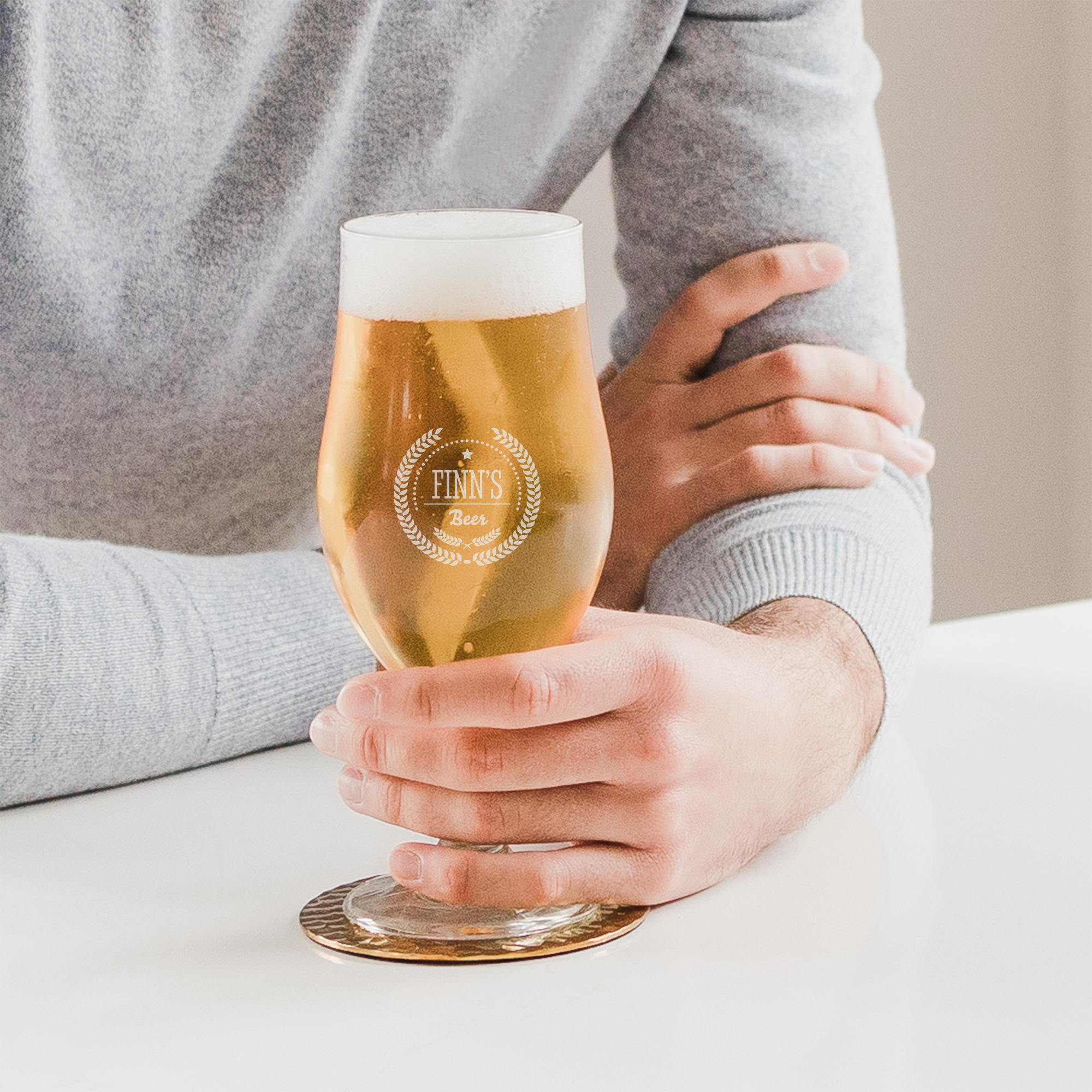 Biertulpe mit Gravur