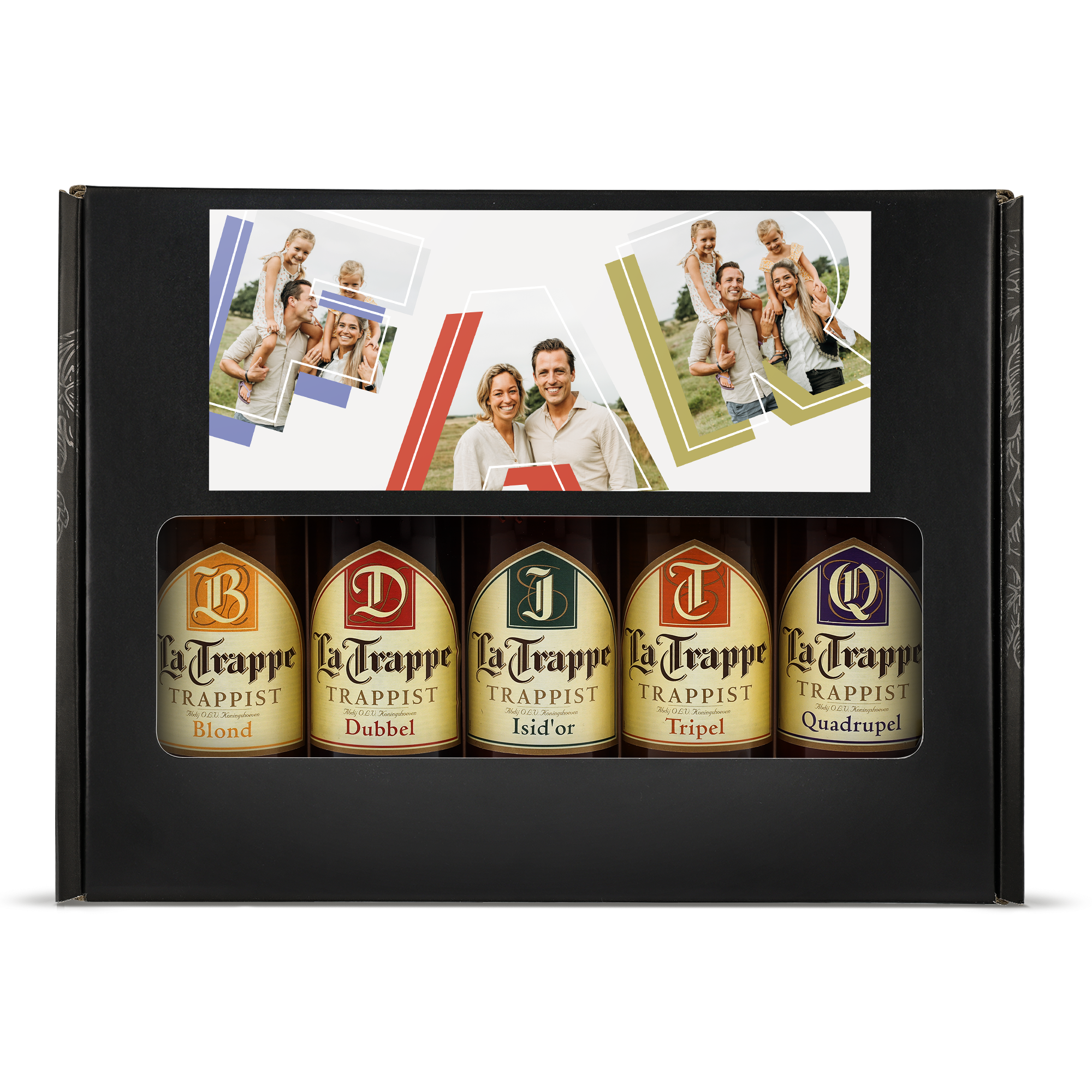 Øl gaveæske med billede - Belgisk øl