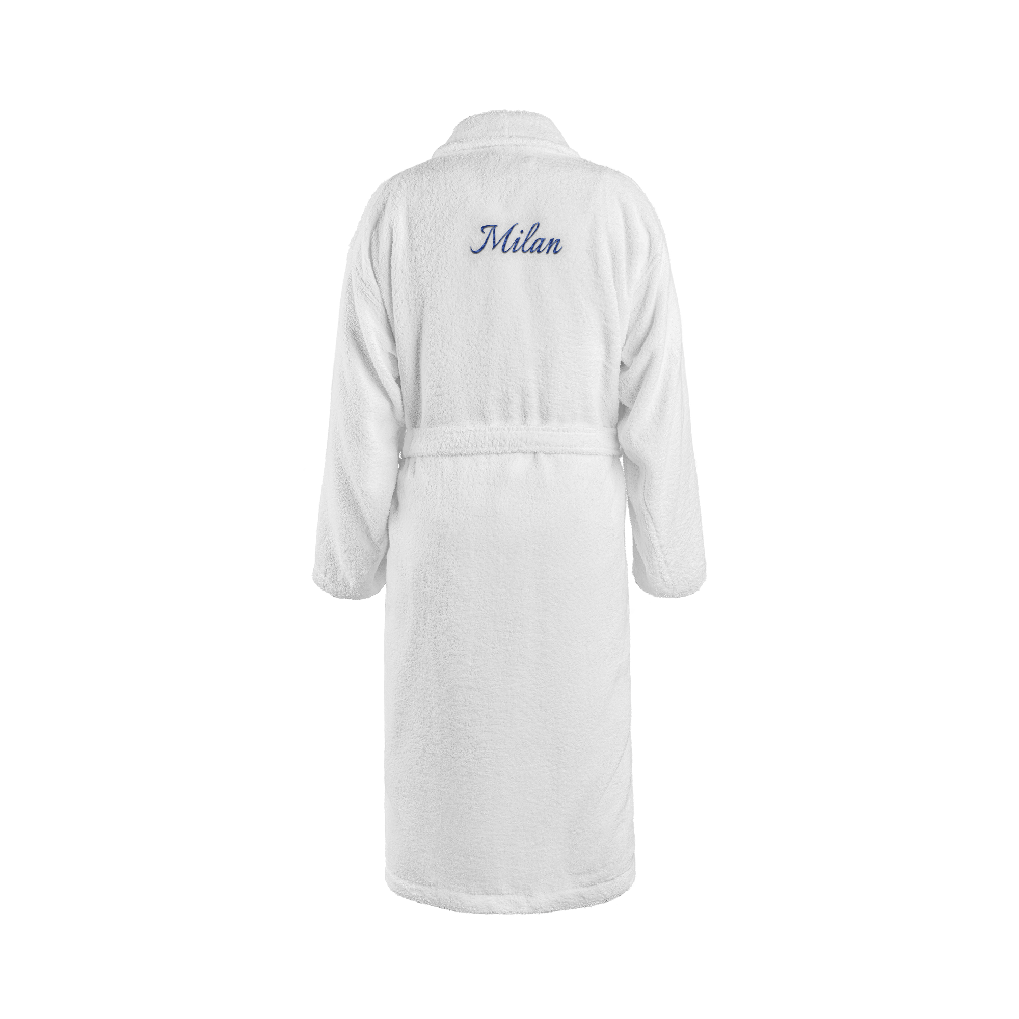 Heren badjas borduren - Wit - L/XL
