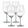 Rood wijnglas - set van 4