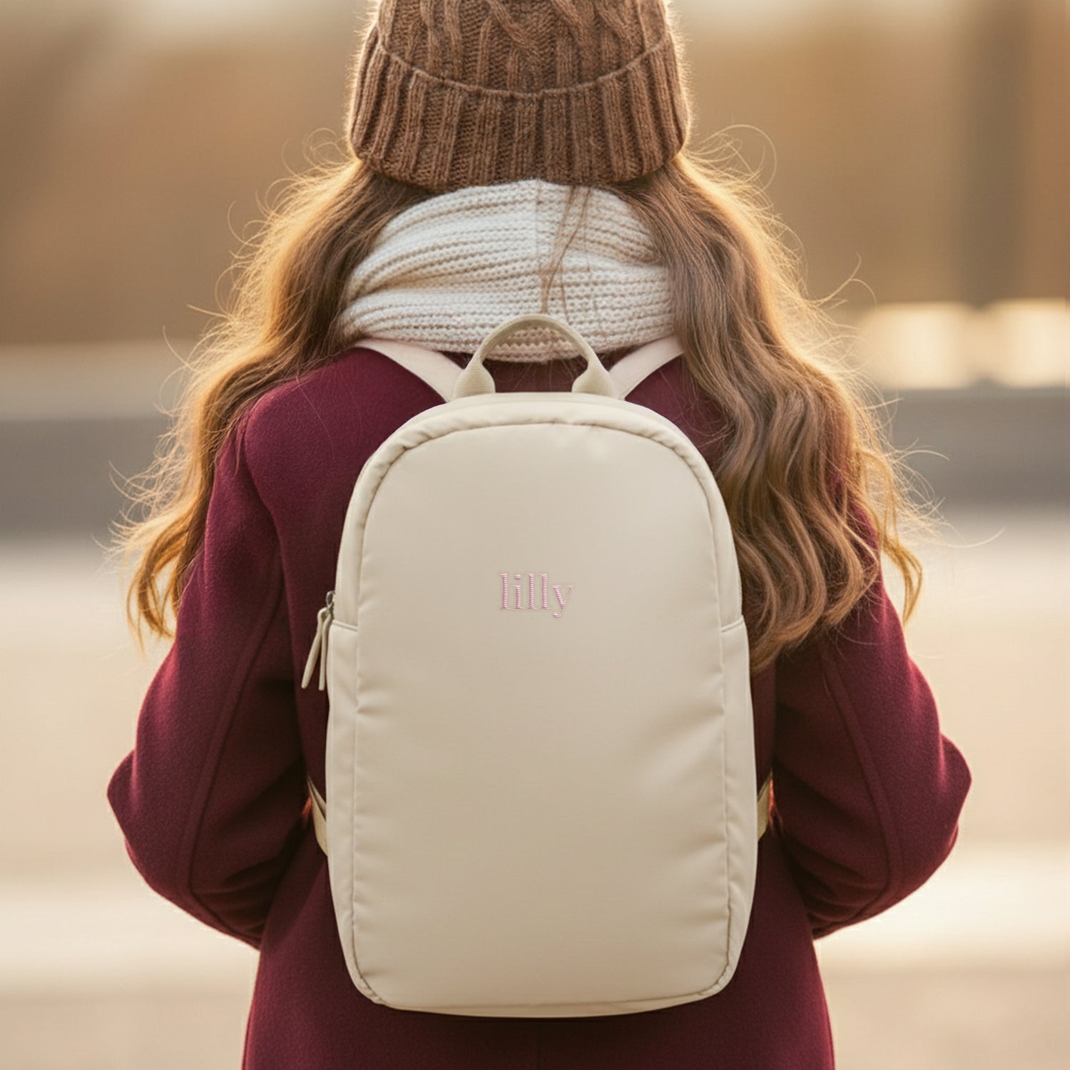 Puffer-rugzak - Kinderen - Taupe