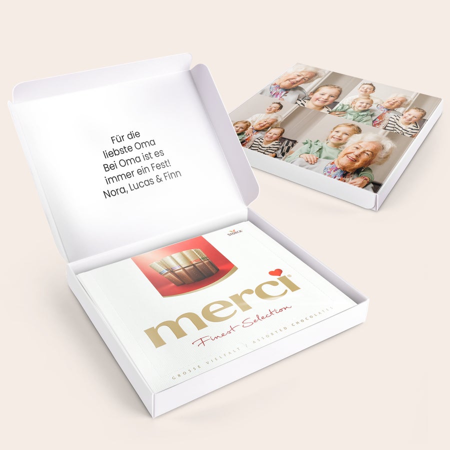 Merci Schokolade Personalisieren- 250 Gramm Merci Schokolade Personalisieren- 250 Gramm