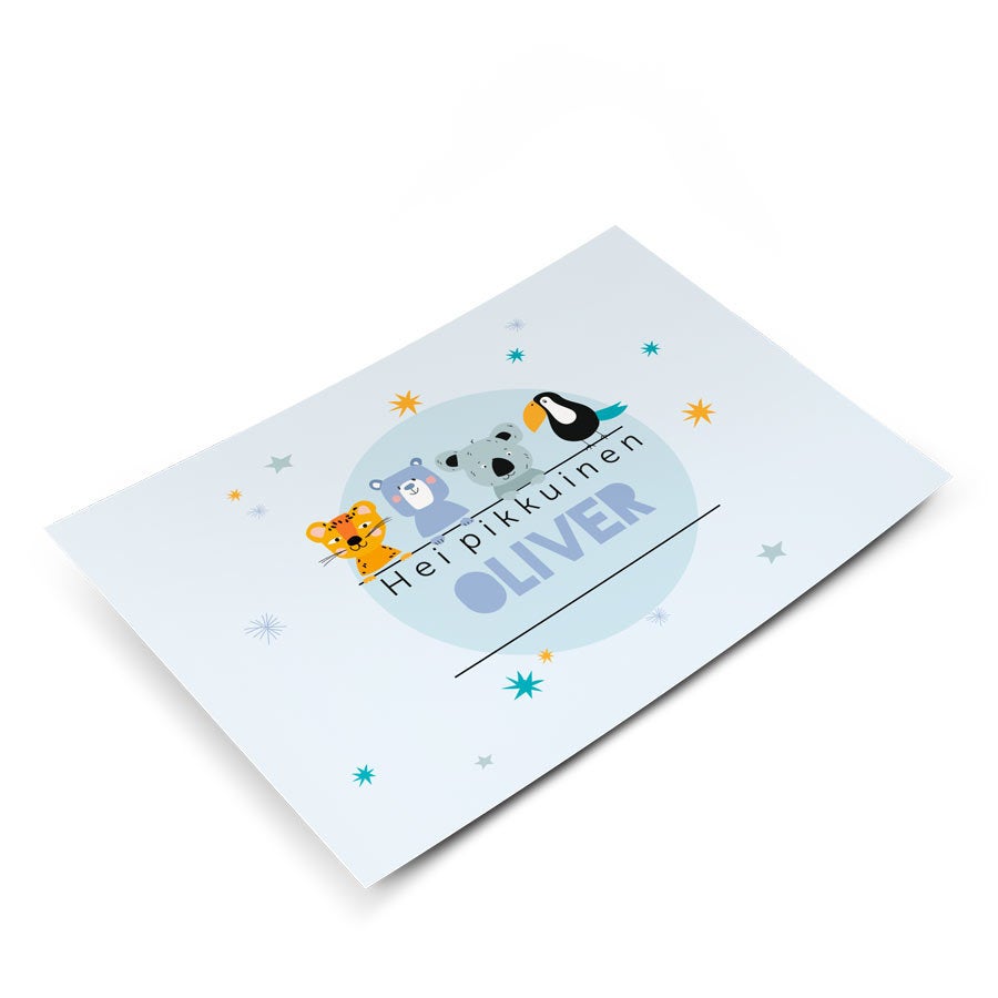 Postikortti omalla kuvalla - Vauvan syntymä