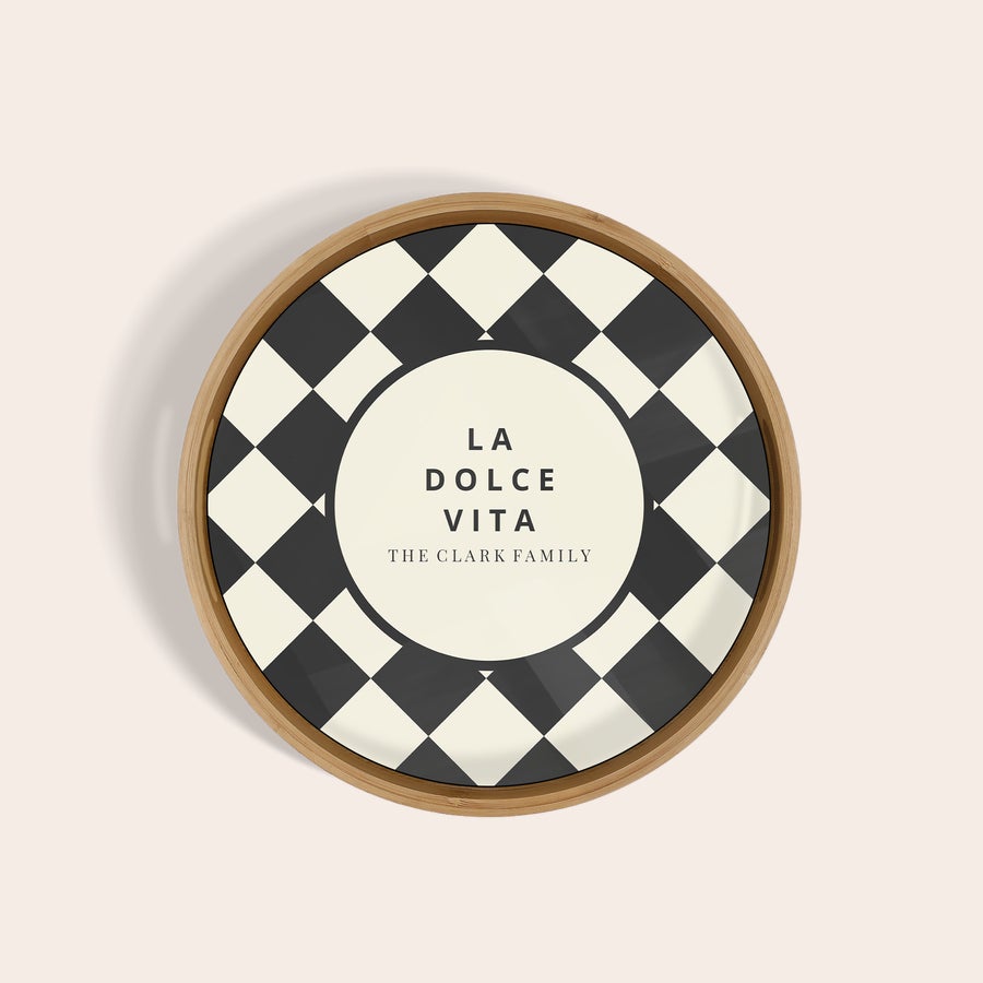 Potištěný kulatý tác Potištěný kulatý tác