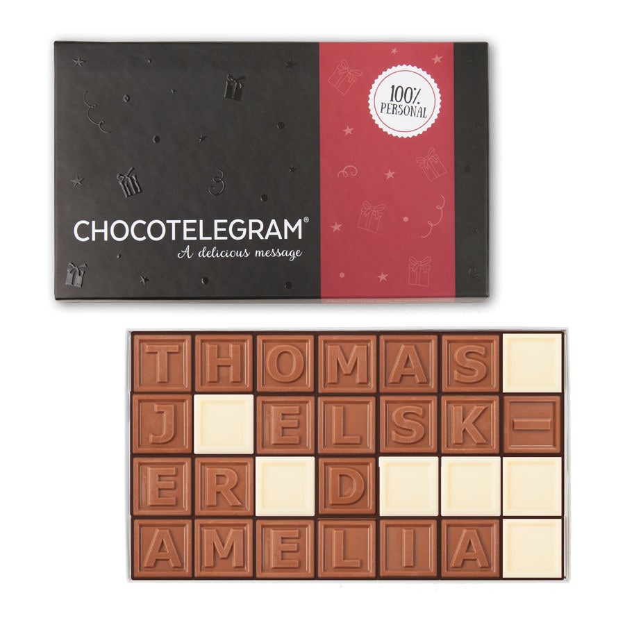 Chokolade telegram - 28 tegn