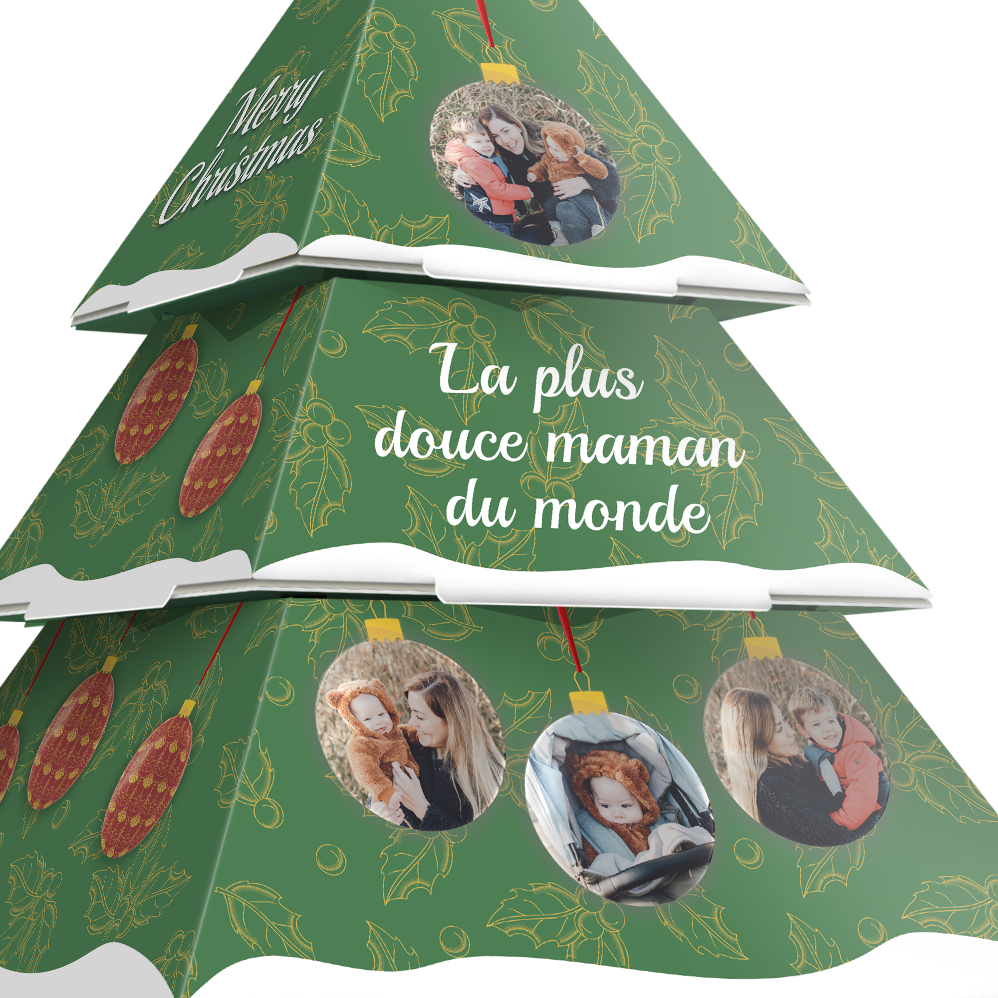 Sapin de Noël en papier personnalisé- DIY