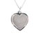 Pendentif coeur en argent  avec prénom gravé