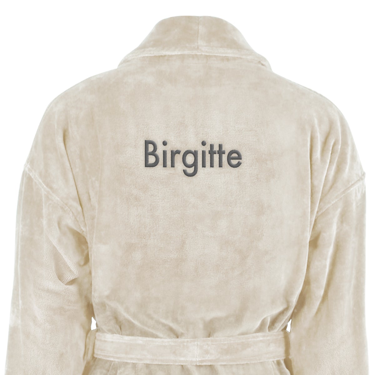 Dame Badekåbe med navn - Beige - S/M
