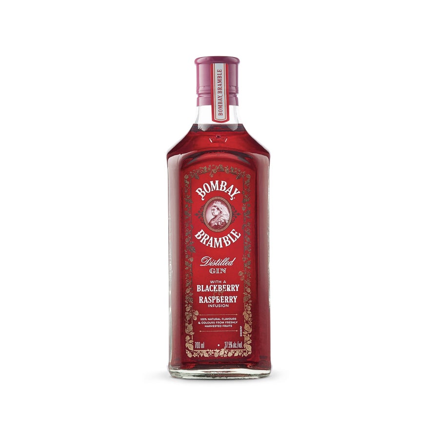 Gin in gravierter Kisster - Bombay Bramble