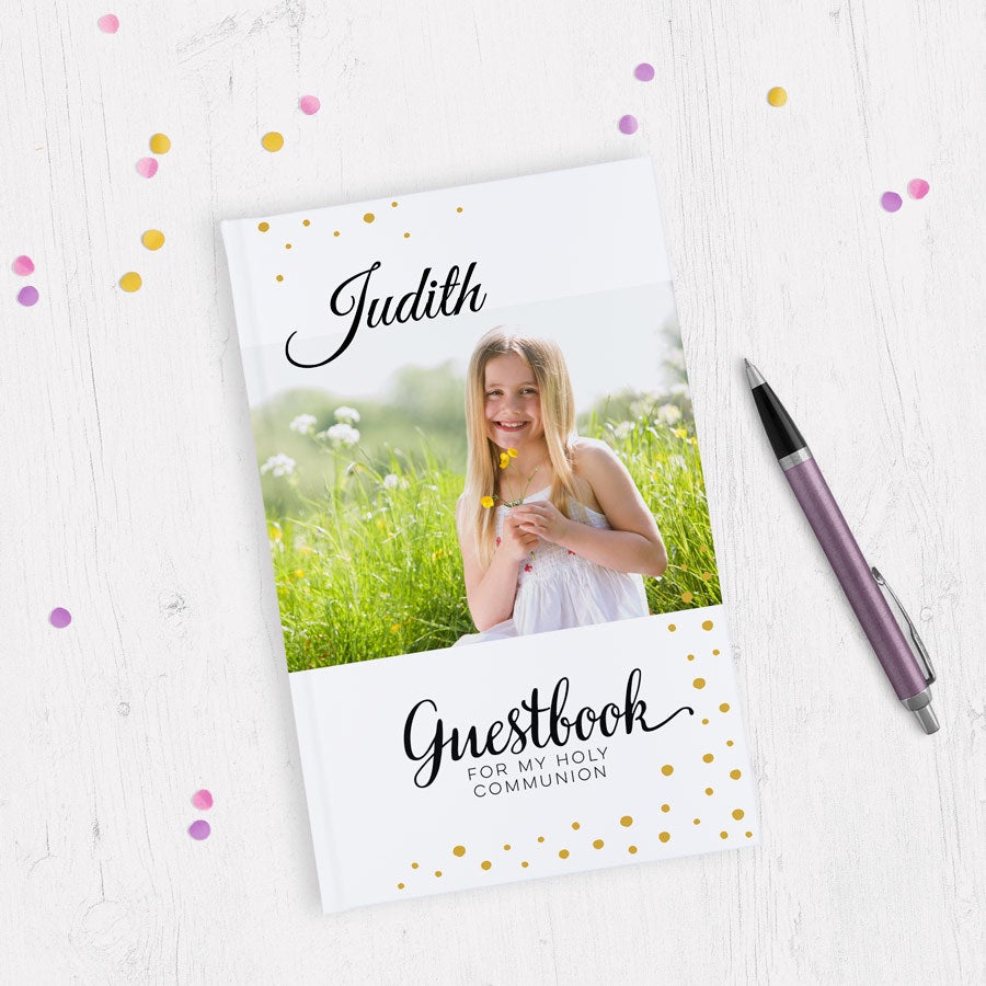 Personalised guestbook - Communion Personalised guestbook - Communion