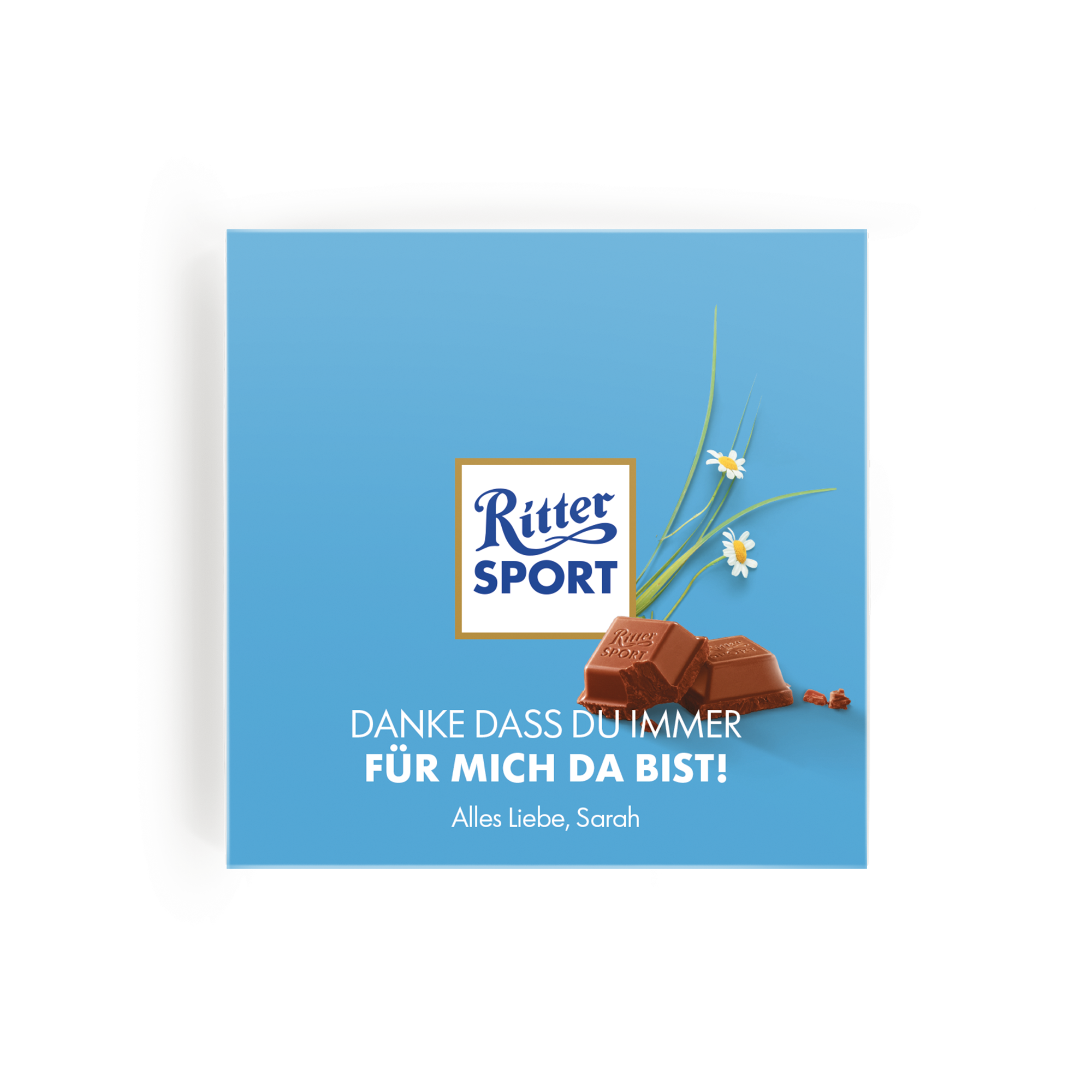Personalisierte Ritter Sport Schokolade